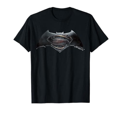 Image of DC Comics Batman V Superman Logo Shield T-Shirt