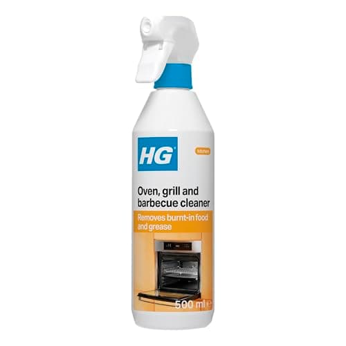 Image of HG Oven, Grill & BBQ Cleaner Spray, Removes Baked-On Food & Grease – 500ml