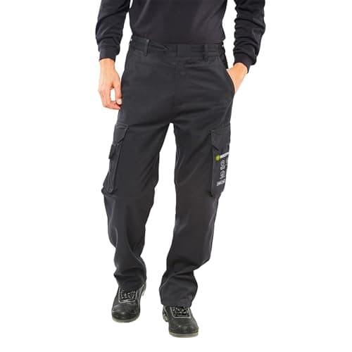 Image of PDL – Pegdev - Premium FIRE Retardant Anti-Static ARC Welding Flash Navy Work Trousers PPE (32")
