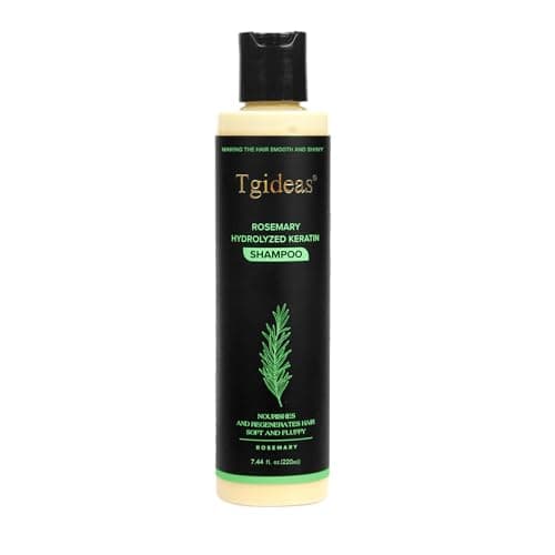 Image of Tgideas Organic Shampoo for Hair Growth Rosemary and , Natural for Strengthening and Thickening with Hydrolyzed Keratin for Fine and Loss, for Women Men, 7.4ml