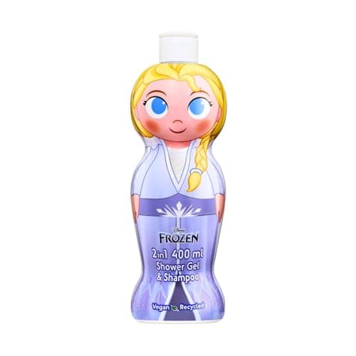 Image of Disney Frozen 2-in-1 Kids Shampoo & Body Wash – 400ml | Kids Shower Gel | Natural, Vegan, Paraben-Free, Dermatologically Tested | Gentle, Nourishing & Moisturising Head-to-Toe Wash for Children