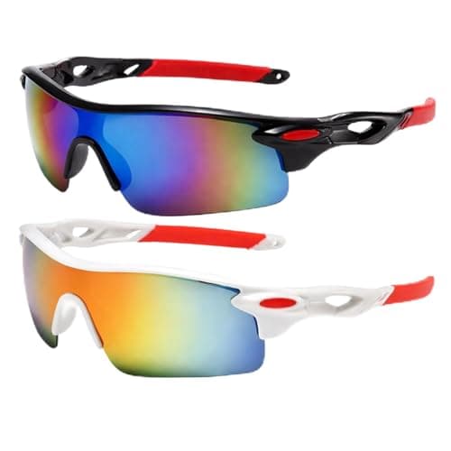 Image of GYTFOG 2 Pack Children's Cycling Polarized Sunglasses, Polarized Sports Sunglasses Teens UV400 Protection for Running Baseball Cycling Outdoor Children Sun Glasses for Teens Kids Sports Eyewear