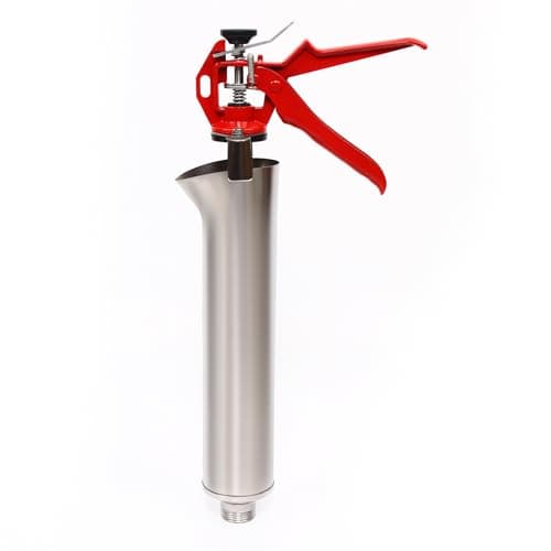 Image of Mortar Gun for Brick Pointing Grouting Cement Lime Applicator Tool,with 2 Nozzles,Spare Plunger,for Filled With Cement, Lime, Joint Filler, Beautifying Agent,Suitable Gap 2-5mm