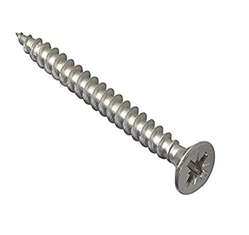 Image of ForgeFix Multi-Purpose Single Thread Screws | 5.0 x 70mm | A2 Stainless Steel | Box 100
