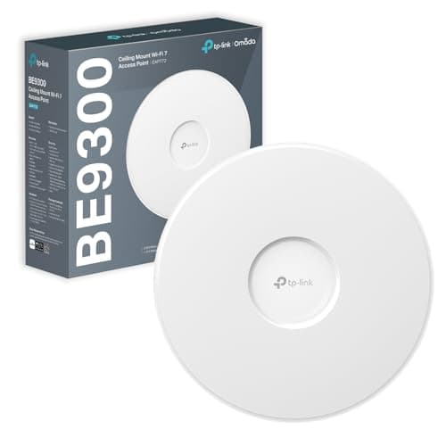 Image of TP-Link EAP772 WiFi 7 Access Point, Tri-Band Gigabit BE9300 Wireless Access Points, Support Passive PoE, Easily Mount to Wall or Ceiling, Free Cloud Centralized Management, Omada Mesh, AI roaming