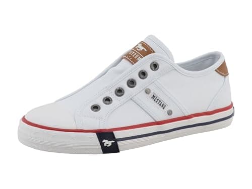 Image of MUSTANG Women's Low-Top Trainers, Women's Low Shoes, White 00002, 5 UK