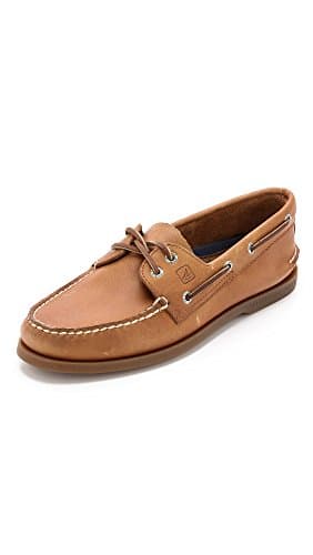 Image of Sperry Top-Sider Men's A/O 2-eye Boat Shoes, Brown Sahara, 8 UK (42 EU)