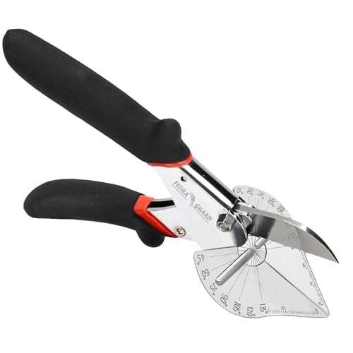 Image of FLORA GUARD Miter Shears - 45 to 135 Degree Multi Angle Trim Cutter, Gasket Shear for Cutting Soft Wood, Plastic, PVC and More (JDJ-4001)