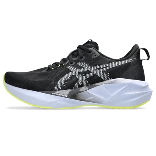 Image of ASICS Men's NOVABLAST 5 Running Shoes, Black/Blue Fade, 10 UK