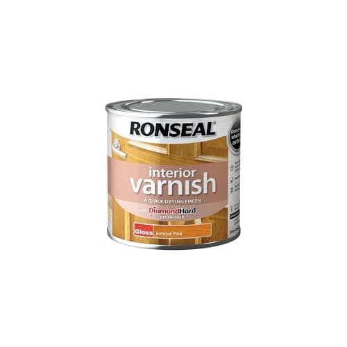 Image of Ronseal RSLINGAP250 250ml Quick Dry Gloss Interior Varnish - Antique Pine