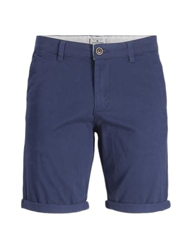 Image of Jack & Jones Boys Jpstdavid Jjchino AKM Sn Jnr Shorts, Dark Blue, 164 UK