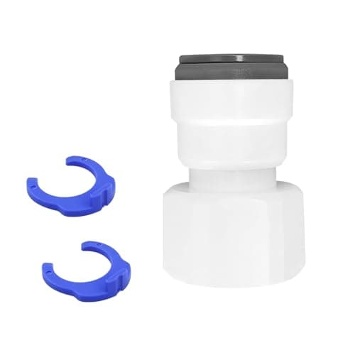 Image of Qrity 1 PCS Push Fit Connector, 1/2" Female Thread to 1/2" Straight Quick Connect, Water Filter Fitting Quick Connector