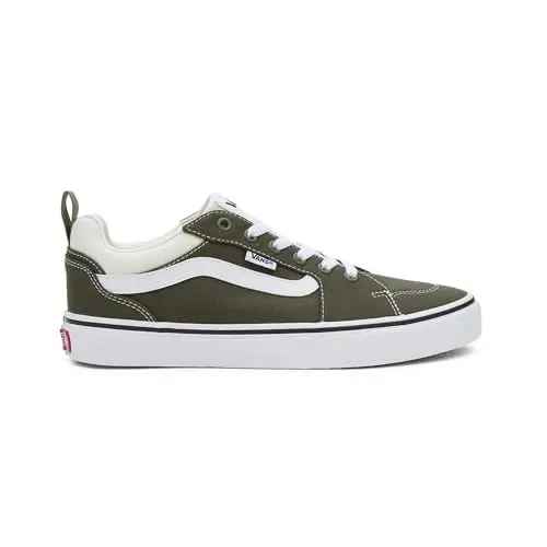 Image of Vans Men's Filmore Sneaker, Canvas Block Olive/White, 6 UK