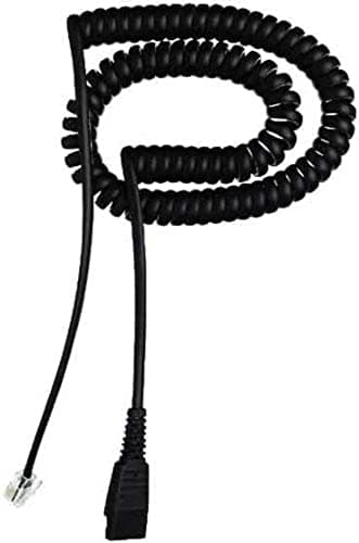 Image of Jabra Cable End Piece QD to RJ10 Standard Assignment 2 m Spiral, Black