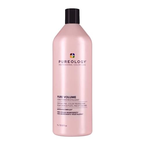 Image of Pureology Pure Volume, Conditioner, For Flat, Fine, Colour-Treated Hair, Adds Weightless Volume, Vegan Formulas, Sulphate Free for a Gentle Cleanse