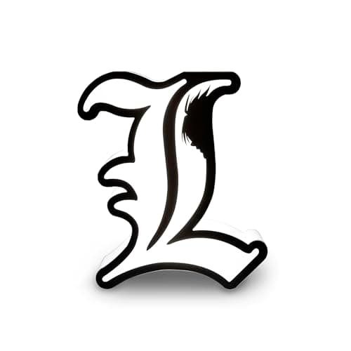 Image of ABYSTYLE Death Note L Lamp | Death Note Light | Night Light | Wall Mounted | Death Note Merchandise |Death Note Gifts