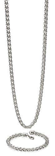 Image of Fred Bennett Men 925 Sterling Silver Chain Bracelet of Length 21cm B4972