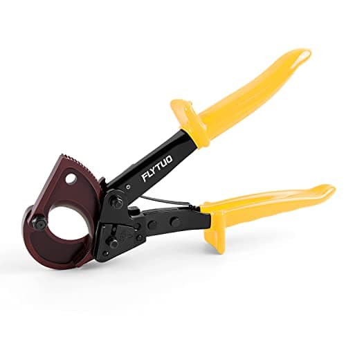 Image of Flytuo FT-325 Ratchet Cable Cutters Heavy Duty Tool for Aluminum Copper and Electrical Wire up to 240mm Square
