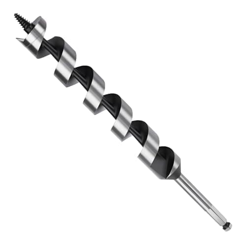 Image of MOXPIFY Wood Auger Drill Bits, 32mm Timber Drill Bits 300mm Long Hex Shank, Extra Long Drill Bits Wood For Woodworking (32mm x 300mm)
