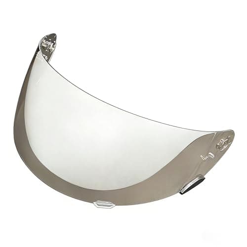 Image of Qualifier Helmet Visor Compatible with Bell Qualifier, Star, Vortex, RS-1, Revolver Helmets Face Shield (Aurora Silver)