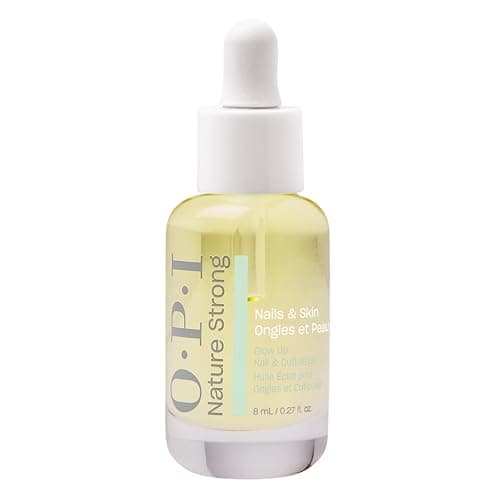 Image of OPI Nature Strong Skincare Glow Up Nail & Cuticle Oil - Natural Origin Formula Cuticle Treatment with Vitamin E | Nail Oil for Damaged Nails, 8ml