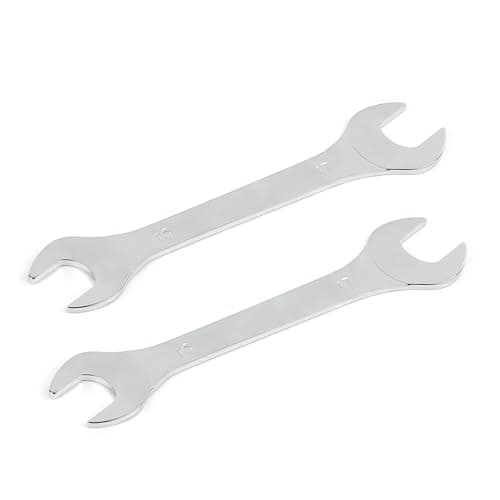 Image of Aoktorkit 2 Pcs Double Open End Spanner,16mm x 17mm Chrome Vanadium Steel Wrench Super-Thin Open Ended Wrench Flat Spanner for Narrow Space,DIY,Pipeline,Repair Bicycle Repair and Home Maintance
