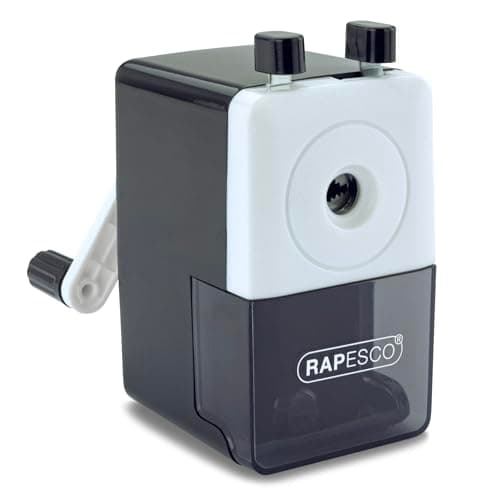 Image of Rapesco R64000B2 Desktop Pencil Sharpener Model 64, Black