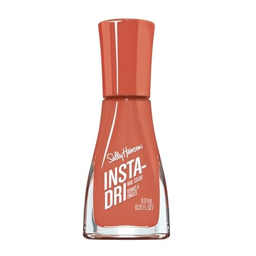 Image of Sally Hansen Insta-Dri Nail Polish, Catch Me If You Clam, 60 Seconds Quick Drying, Long Lasting, Streak Free, Shiny Finish, 3-in-1 Formula, Built in Base and Top Coat, 9.17ml