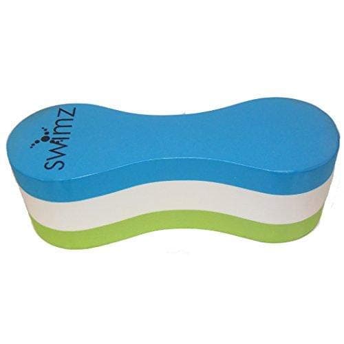 Image of Swimz Junior Club Pull Buoy - Blue/White/Lime - Technique & Body Alignment Training Aid