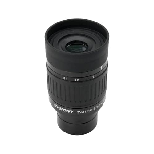 Image of Svbony SV135 Zoom Telescope Eyepiece, 1.25'' 7-21mm Zoom Eyepiece for Telescope, 52 Degree Field of View, FMC 5 Element 3 Group, Telescope Accessories for Planetary Moon Astronomy Observation