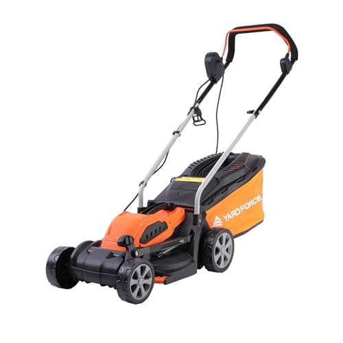 Image of Yard Force 1200W Electric Lawnmower, 32cm Cutting Width with Rear Roller, Suitable for The Small Lawn - EM U32
