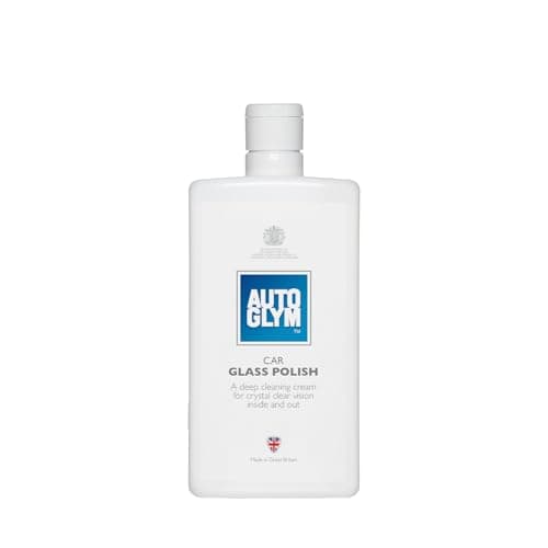 Image of Autoglym Car Glass Polish, 500ml - Windscreen and Car Window Cleaner, Deep Cleaning Cream for Crystal Clear Vision & Streak-Free Finish Inside and Out