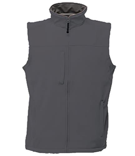 Image of Regatta Men's Flux Workwear Softshell Bodywarmer Seal Grey Medium