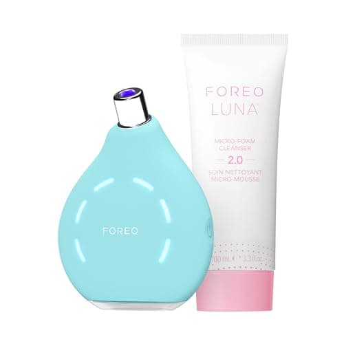 Image of FOREO Kiwi Blackhead Remover Tool Bundle – Whitehead & Blackhead Remover for Face + Luna Micro-Foam Cleanser 2.0, 100ml – Vacuum Skin Care Tools – Blackhead Extractor for Face & Nose – No Pore Strips
