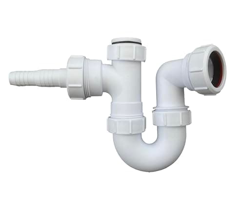 Image of Multi-fit Sink Swivel P Trap with a Horizontal Nozzle 40mm (1.1/2"), Complete with 75mm Water Seal, Compliant with BS EN 247-1:2002 Standard