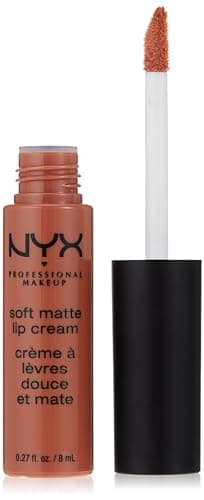 Image of NYX Professional Makeup Soft Matte Lip Cream with Creamy Whipped Texture & Matte Finish, Highly Pigmented Colour, Long Lasting, Vegan Formula, Shade: Abu Dhabi