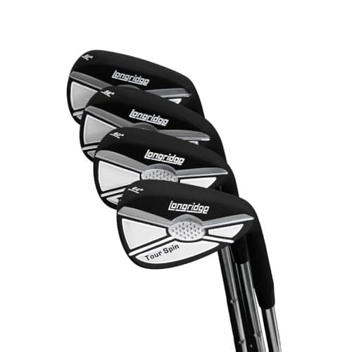 Image of Longridge Tour Spin 64 Deg Golf Wedge, Black
