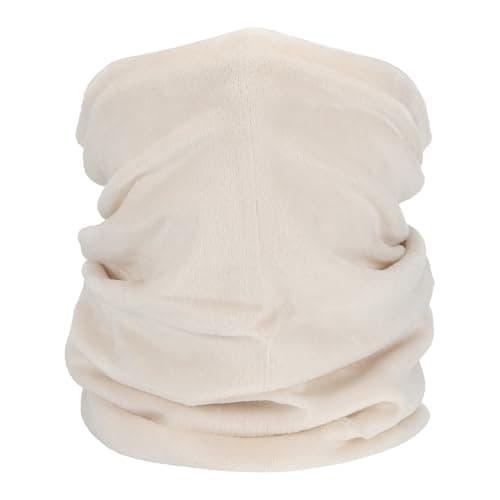 Image of PATIKIL Winter Neck Warmer, Windproof Neck Gaiter Cold Weather Face Scarf Acrylic Fiber Ski Gaiter for Men & Women, Beige