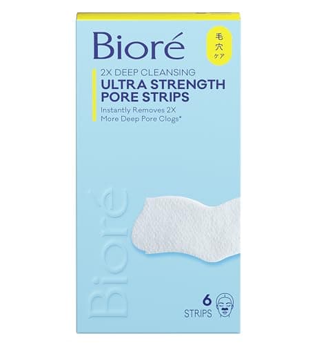 Image of Biore Ultra Pore Strips with Glycerin,6 Count (Pack of 1),package may vary