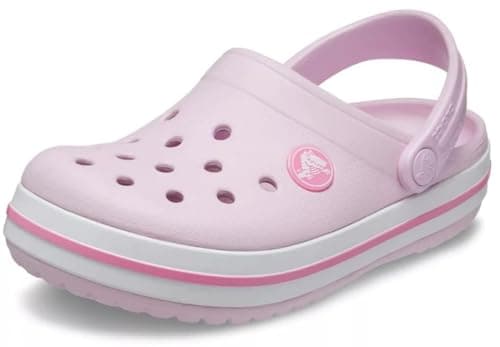 Image of Crocs Unisex Kids Crocband K Clogs, Ballerina Pink, 5 UK