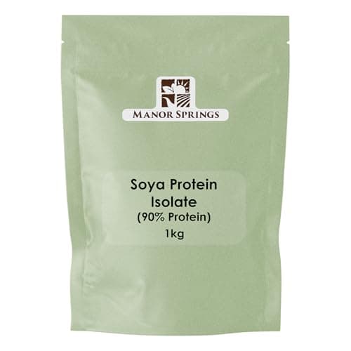 Image of SOYA Protein Isolate (90% Protein) 1kg by Manor Springs, Unflavoured, Vegan Protein Shake