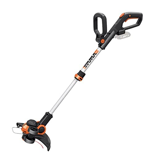 Image of WORX WG163E.9 20V 30cm Cordless Line Trimmer Tool Only (No Battery or Charger) - Lightweight Grass Trimmer with Instant Conversion to Wheeled Edger, CommandFeed Technology, and PowerShare System