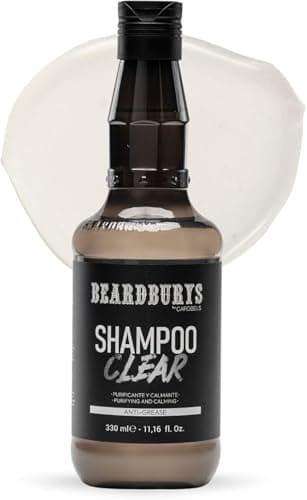 Image of Beardburys Clear Men’s Shampoo Clarifying Shampoo for Oily Hair, Anti-Dandruff & Oil Control Soothes Itchy Scalp With Natural Ingredients. Paraben Free Formula, 330ml