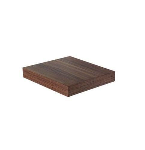 Image of Optimal Products HUDSON HIGH GLOSS FLOATING SHELVE SHELF SHELVES DISPLAY UNIT WALL MOUNTED STORAGE (Walnut, 240 X 235 X 38 MM)