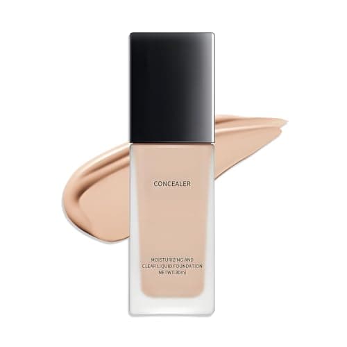 Image of Liquid Foundation for Women Over 60 - Waterproof & Full Coverage Makeup for Mature Skin, Soft Matte Finish with Oil Control, Lightweight Long-Lasting Wear for All Skin Tones (Natural)