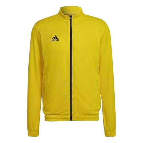 Image of adidas Men's Entrada 22 Track Jacket, Team Yellow/Black, L