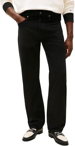Image of Tommy Hilfiger Men Regular Straight Dover RGD GMD MW0MW42810 Straight, Black, 36W / 34L
