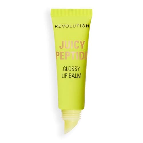 Image of Revolution Juicy Peptide Lip Balm, Hydrating & Nourishing Formula with Peptides, Squalane & Vitamin E, Vegan & Cruelty-Free, 8ml, Mint Mojito Green