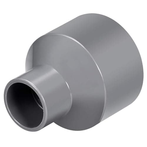 Image of TOP-VIGOR 1Pcs PVC DWV Reducing Coupling, 32mm x 63mm Socket Pipe Fitting Adapter Connector, Duct Reducer Pipe Fitting for Water Supplies Build, Gray