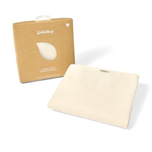 Image of The Little Green Sheep Waterproof Mattress Protector - Cot Bed 70 x 140 cm